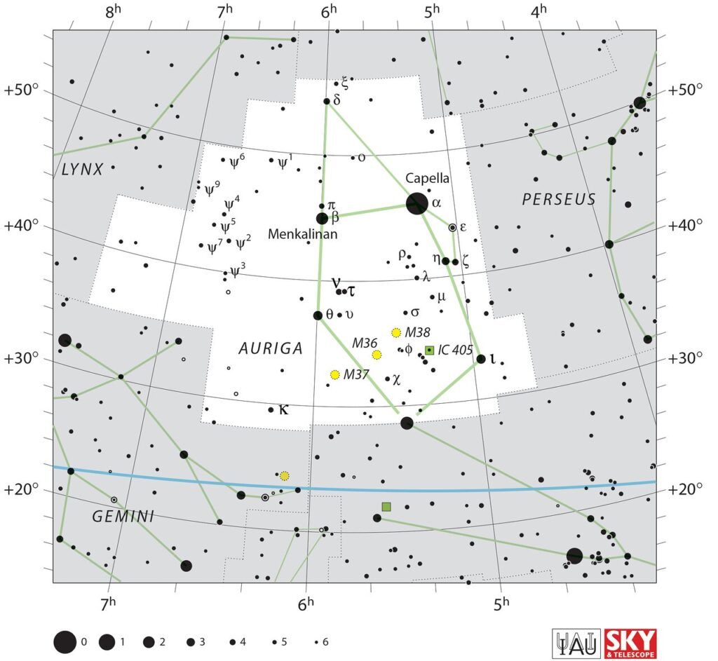 Constelaciones: Auriga (El Cochero)
